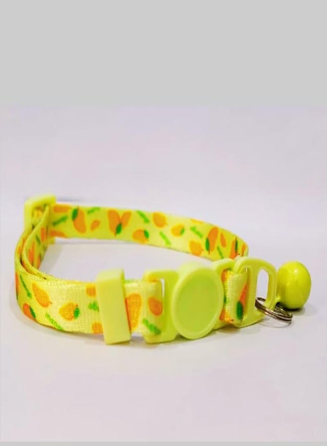 KittuPet Nylon Cat Collar | Printed Adjustable Design with Safety Lock & Bell - Image 3